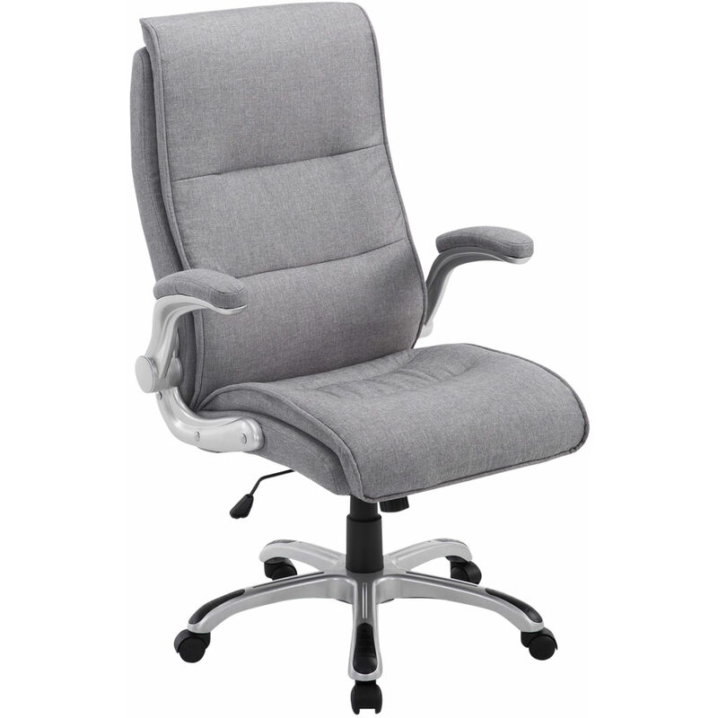 Chaise de bureau avec une session confortable et ergonomique en différentes couleurs tissu colore : Gris clair