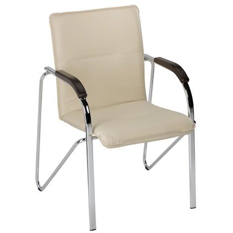 Fauteuil de bureau Brio SAMBA avec manchettes ivoire