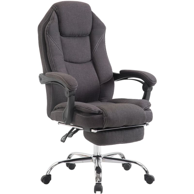 Fauteuil de bureau Castle en tissu gris foncé