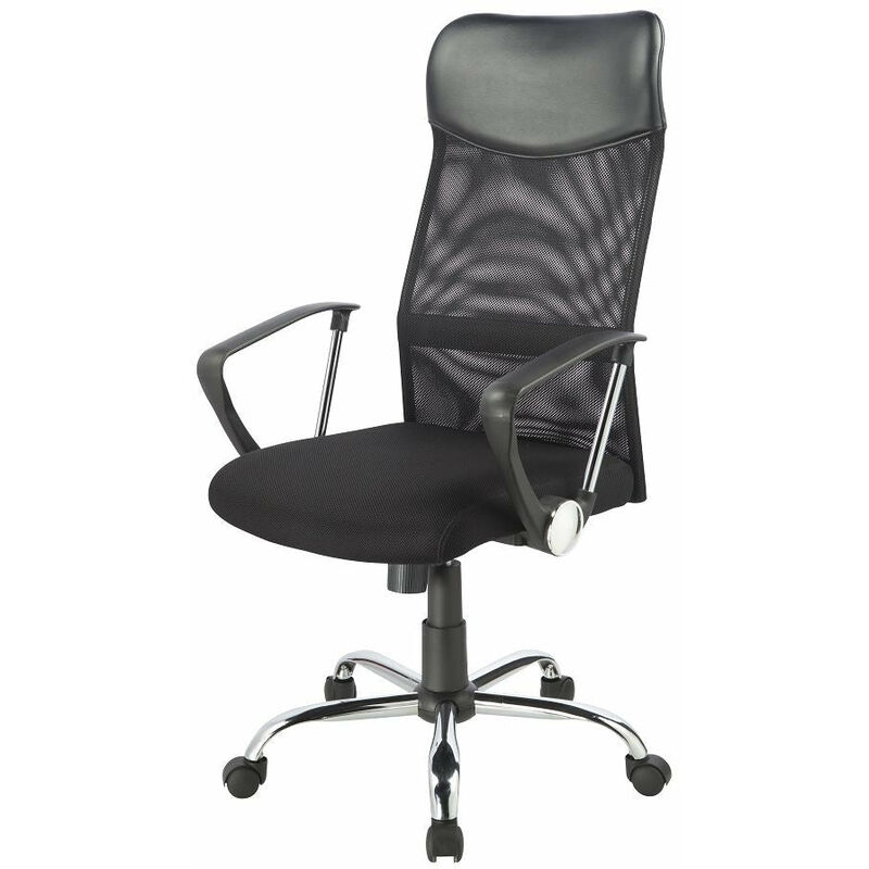 Fauteuil de bureau chaise siège de bureau respirant ergonomique noir - Noir