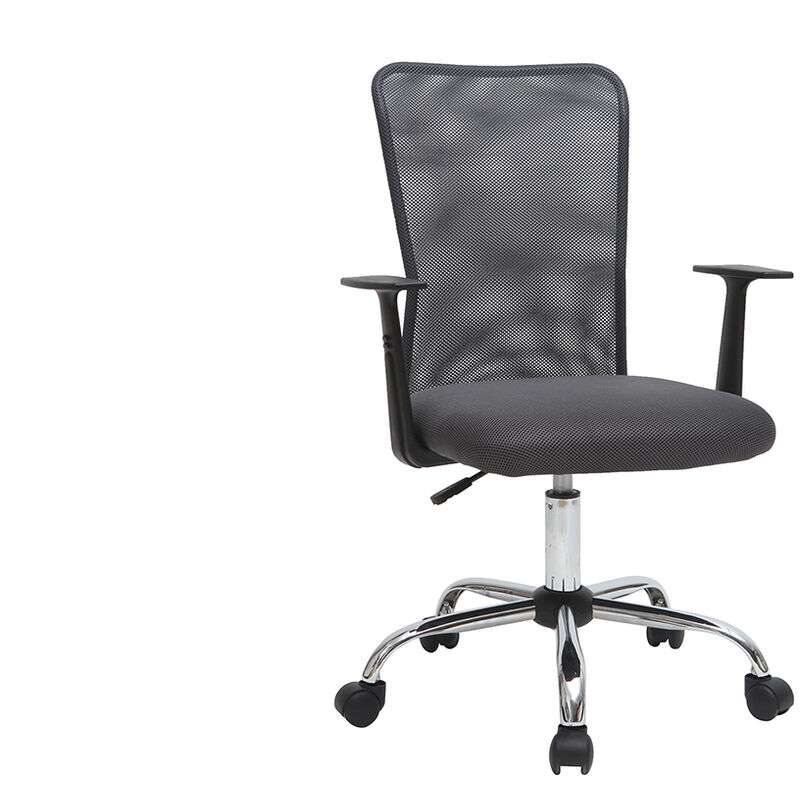 Fauteuil De Bureau Design En Mesh PLUZ - Gris - 40606