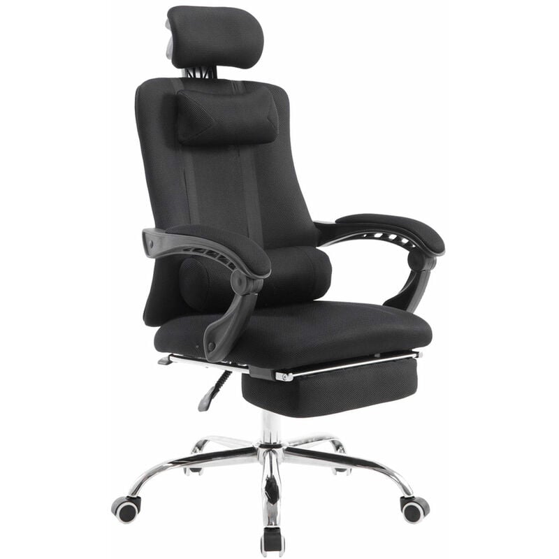 Président de bureau en étude d'étude de tissu réseau avec différentes roues de couleurs Couleur : Noir