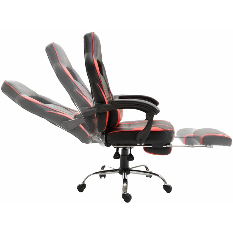 Fauteuil De Bureau Gamer Noir Et Rouge Link Bur06r