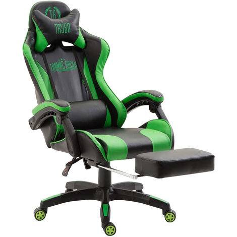 Fauteuil de Bureau Ignite Similicuir Noir / Vert