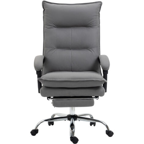 Fauteuil de bureau massant chauffant MONICA gris et noir