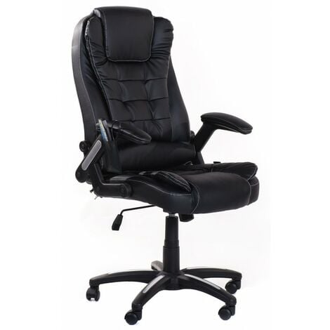 Homcom - Chaise de bureau velours fauteuil bureau massant coussin