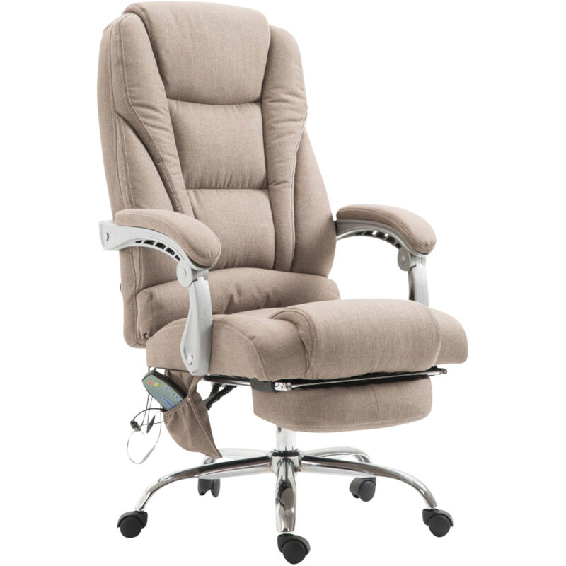CLP - Pacific Massant Office Chair en tissu de Tortora