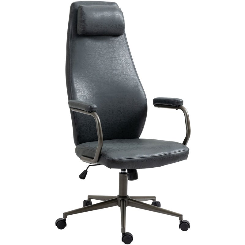 Chaise de bureau Pocatello Loft industriel antique Antico Black