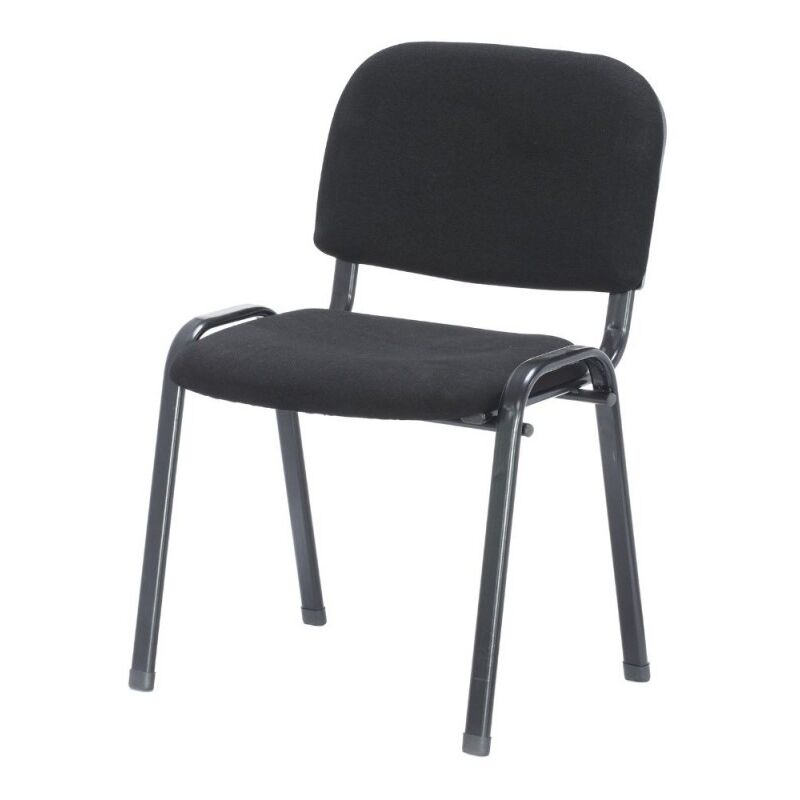 Fauteuil de bureau pour salle d'attente et de conférence noir - HI01NEW