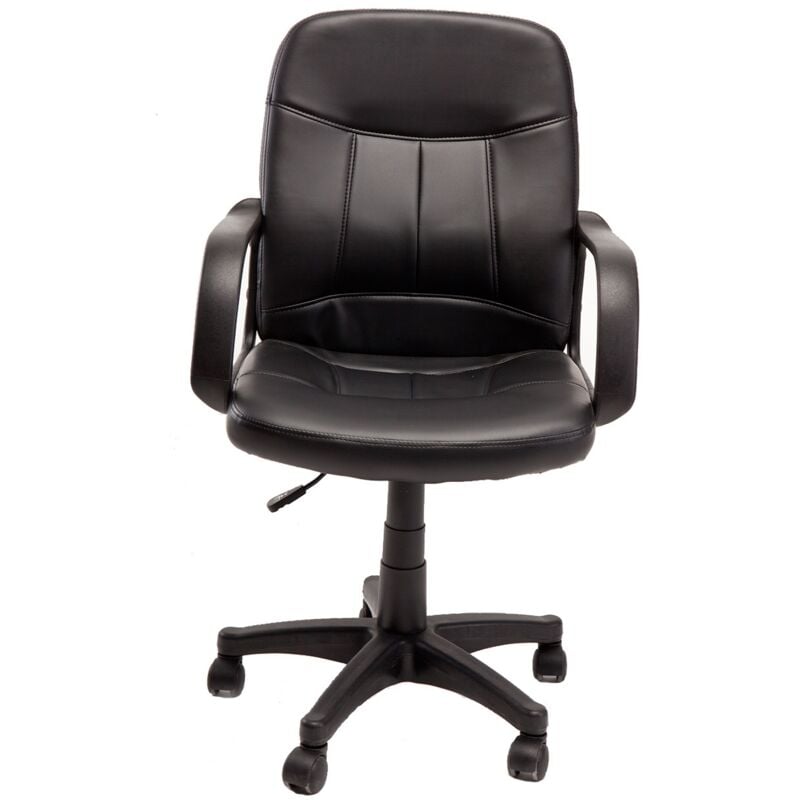 Idralite - Fauteuil de bureau manager chaise d'ordinateur pivotante siège similcuir noir