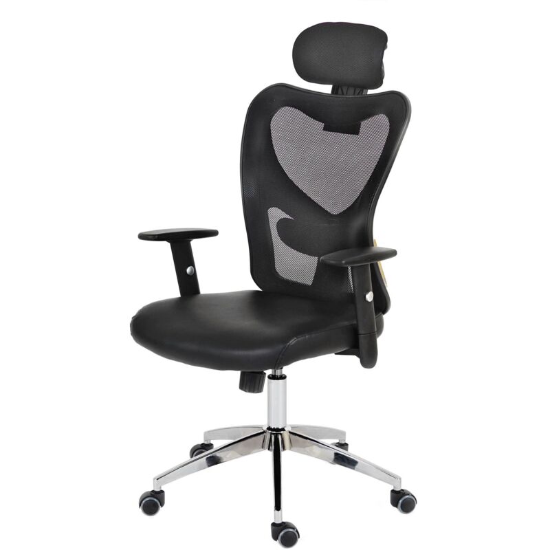 Fauteuil de bureau américain Atlanta, similicuir, gris