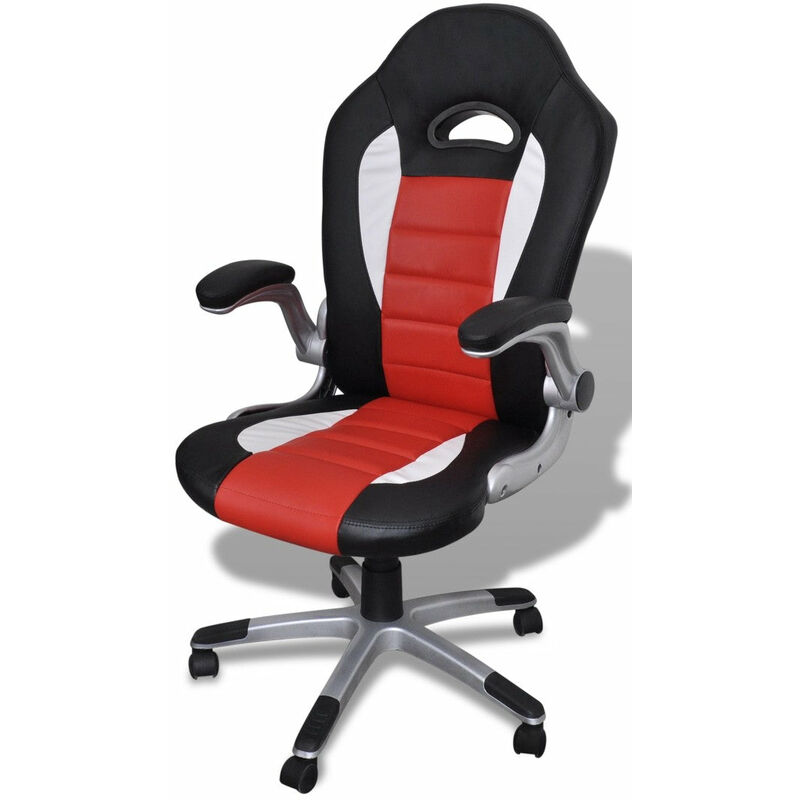 Fauteuil de bureau siège chaise sport ergonomique noir/rouge - Noir