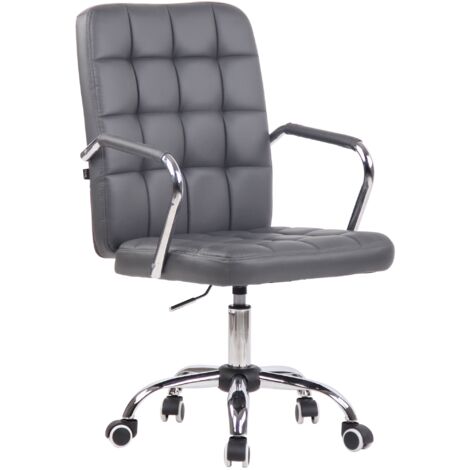 Fauteuil de bureau Terni Gris Similicuir