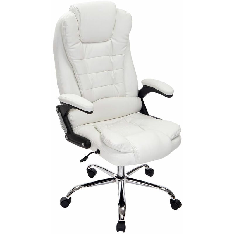 Chaise présidentielle avec un charme élégant avec différentes roues de type couleurs colore : Blanc
