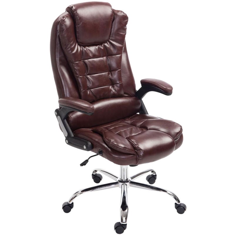 Chaise présidentielle avec un charme élégant avec différentes roues de type couleurs colore : Bordeauxrot