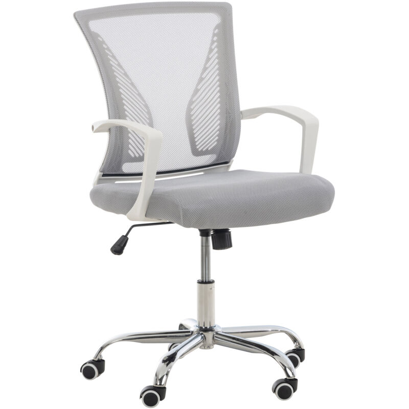 CLP Fauteuil de bureau Tracy , Gris clair/Chrome