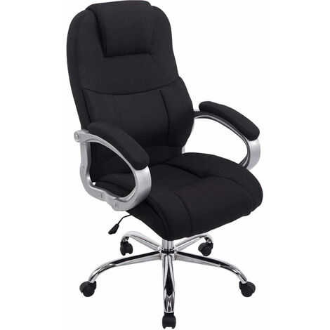 Fauteuil de bureau XL Apoll Tissu Noir