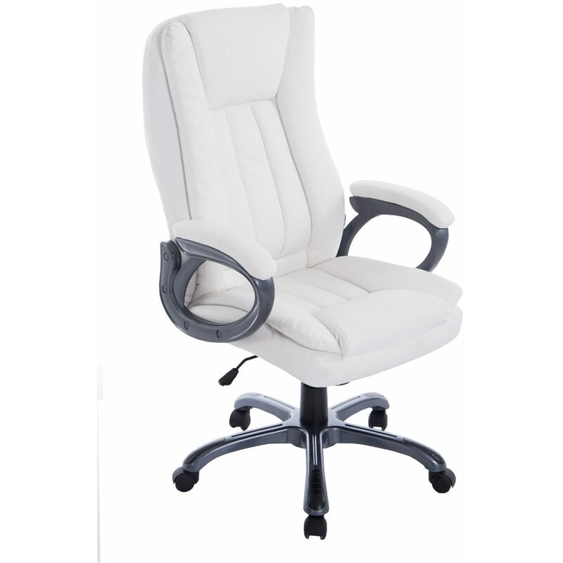 Fauteuil de bureau équipé de roues ergonomiques de différentes couleurs comme colore : Blanc