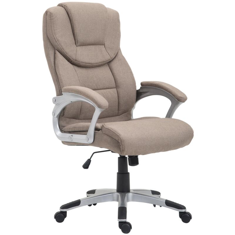 Fauteuil de bureau XL Texas tissu Taupe