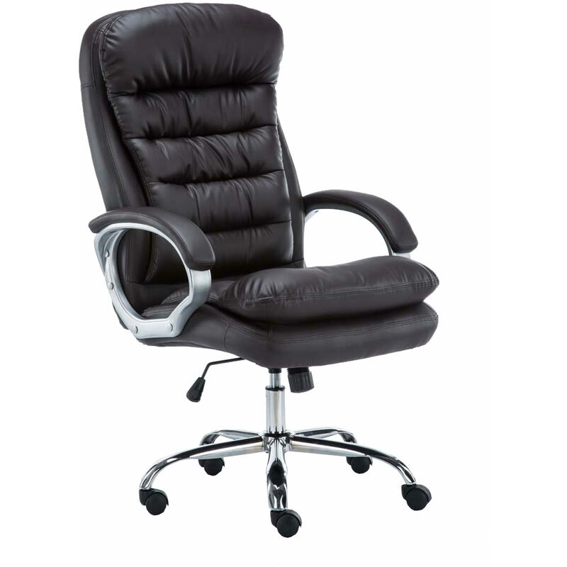 Chaise de bureau élégante réglable en hauteur chaise directionnelle diverses couleurs Couleur : marron