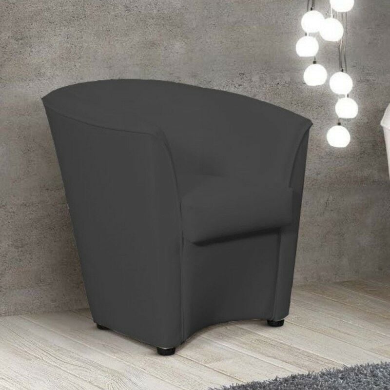 Fauteuil de cockpit recouvert de tissu gris foncé - Tago