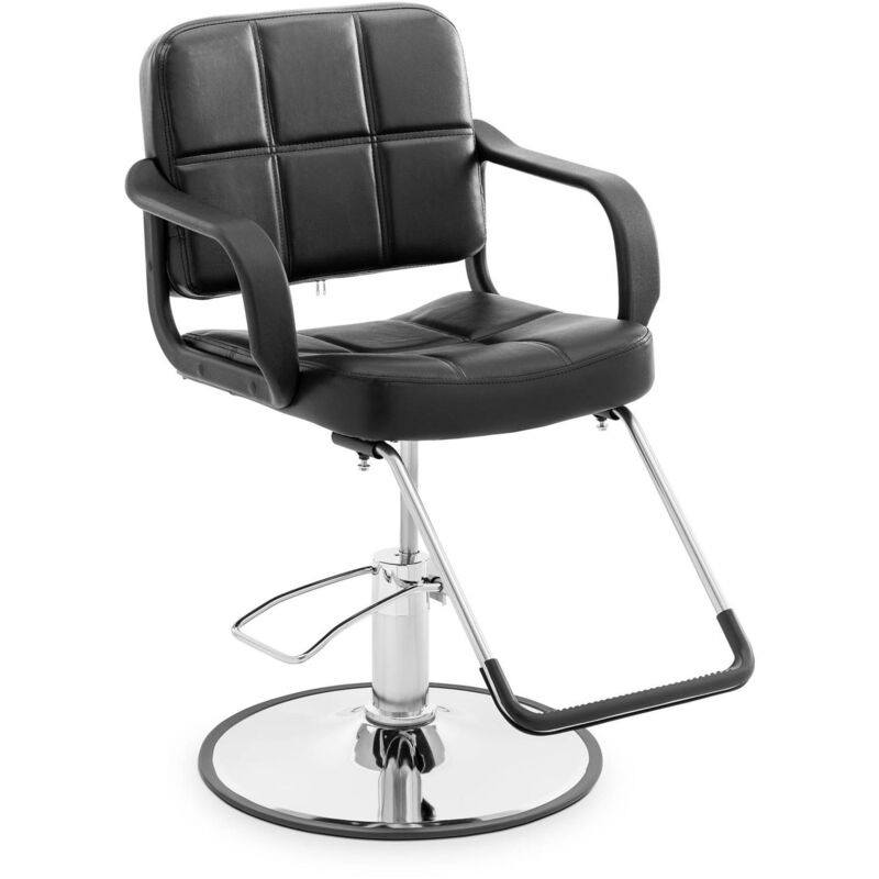 Fauteuil de coiffeur Chaise de barbier Repose-pieds 50 - 64 cm 170 kg noir