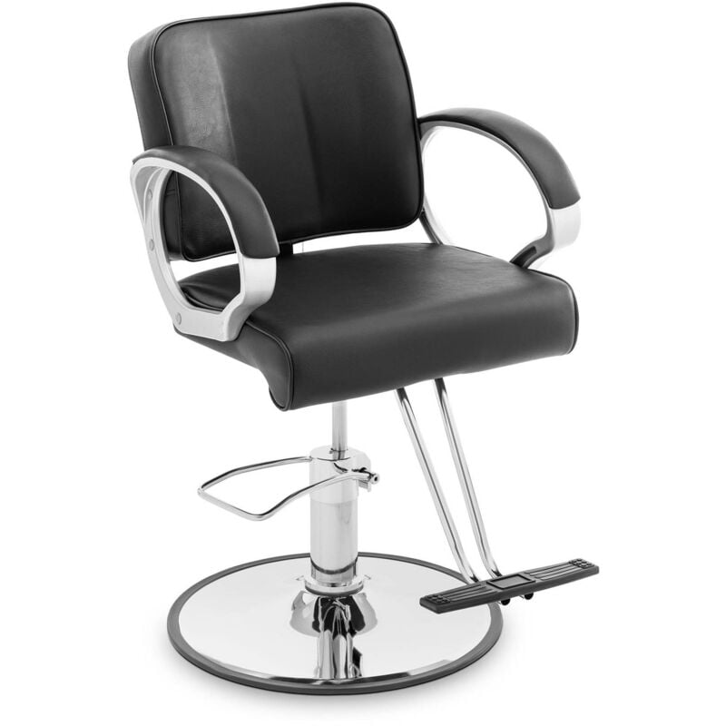 Fauteuil de coiffeur Chaise de barbier Repose-pieds en t 50 - 60 cm 180 kg noir