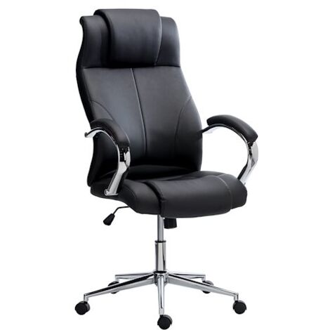 Fauteuil de direction ANYE simili cuir - avec accoudoirs - Mécanisme Basculant centré - Pieds chromé - Maxiburo