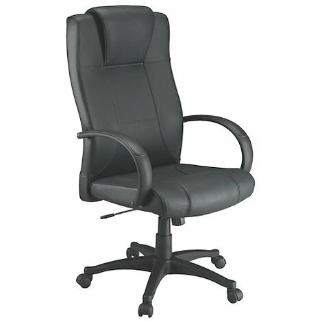 Fauteuil de direction cuir avec têtière intégrée - Maxiburo
