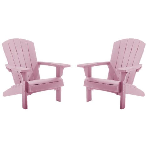 Fauteuil de jardin Adirondack - Lot de 2 - rose - KETER