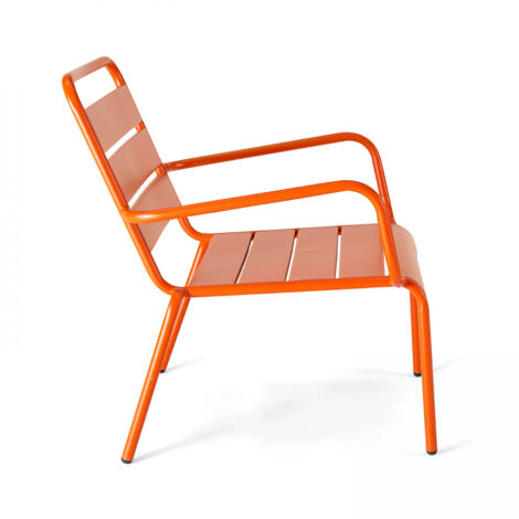 Fauteuil de jardin bas en métal, Palavas Fauteuil de jardin bas en métal, Palavas