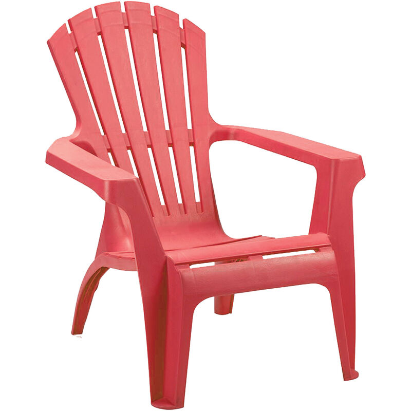 Homemaison - Lot de 2 fauteuils empilables Rouge 75x86x86 cm - Rouge
