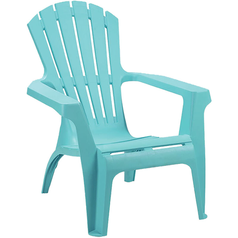 Ozalide - Lot de 2 fauteuils empilables Turquoise 75x86x86 cm