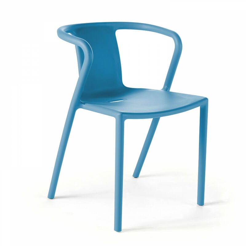 Oviala - Fauteuil en plastique bleu