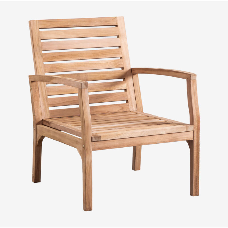 fauteuil de jardin en bois de teck adira sklum bois de teck bois de teck