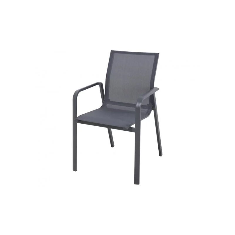 Imagin - fauteuil de jardin guethary alu gris anthracite
