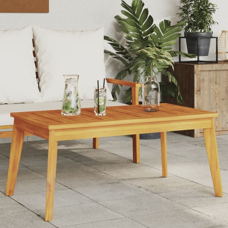 Table à manger de jardin 100x55x45 cm bois massif d'acacia - Vidaxl