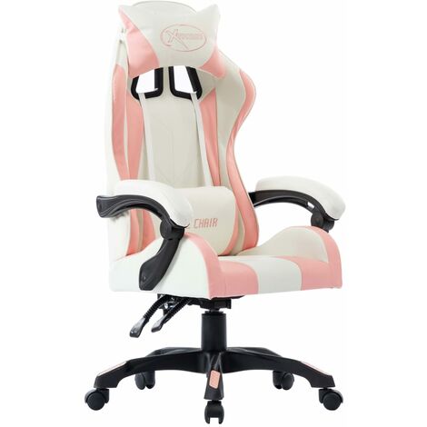 Fauteuil de jeux vidéo Rose Similicuir