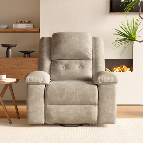 Fauteuil de massage électrique, fauteuil de relaxation avec 8 zones de massage intensif et 2 points chauds sur la taille, chauffage et vibration, angle réglable, avec repose-pieds et poches latérales,