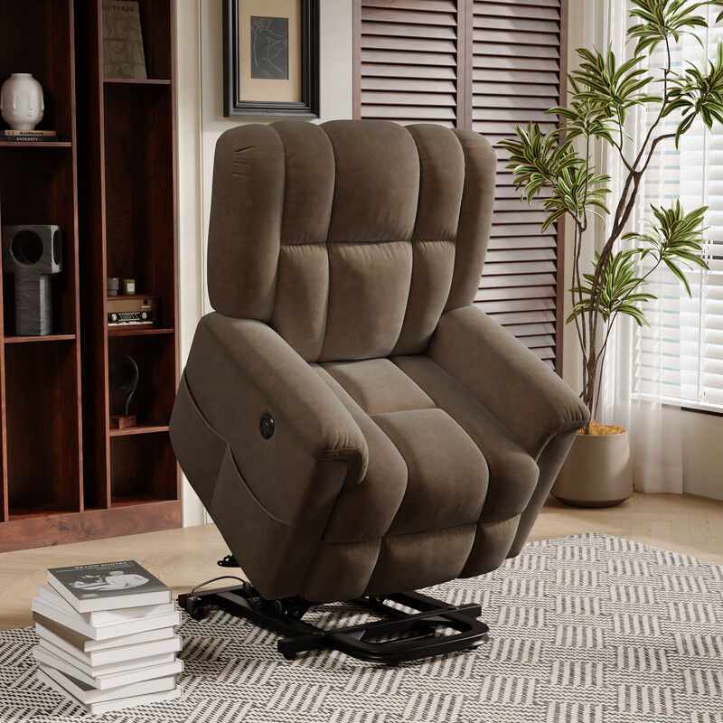 Blanketswarm - Fauteuil de massage électrique, Fauteuil relax avec 8 zones de massage puissantes, Moderne chaise longue électrique avec vibrations et
