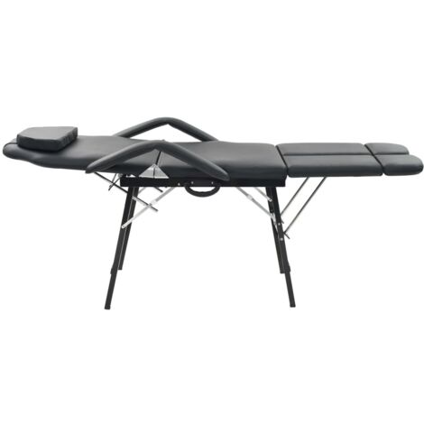 Fauteuil de massage  Fauteuil relax pour traitement facial Simili-cuir Noir 92267