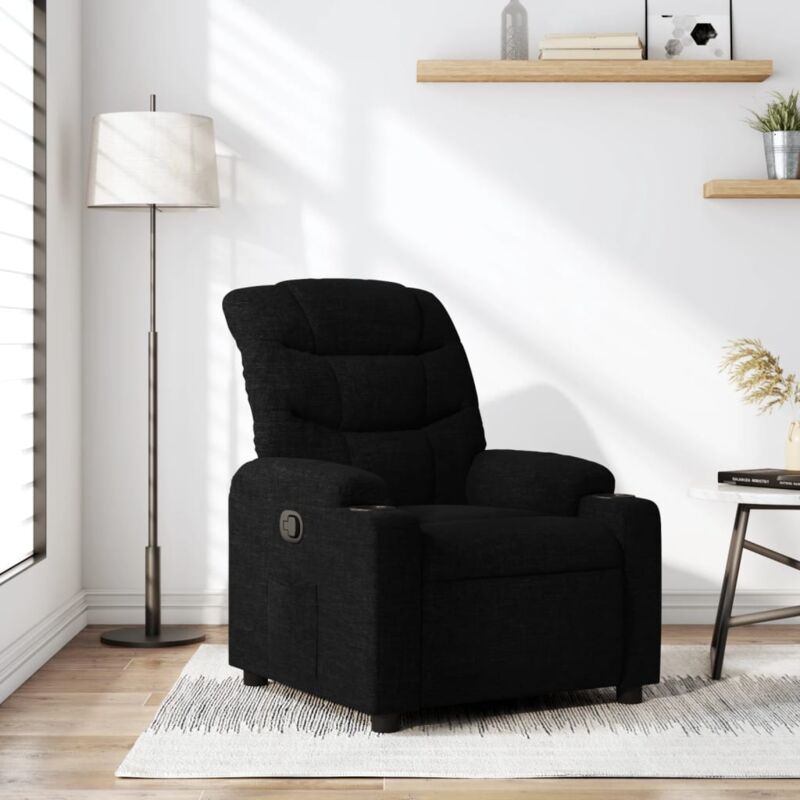 Vidaxl - Fauteuil inclinable Noir Tissu