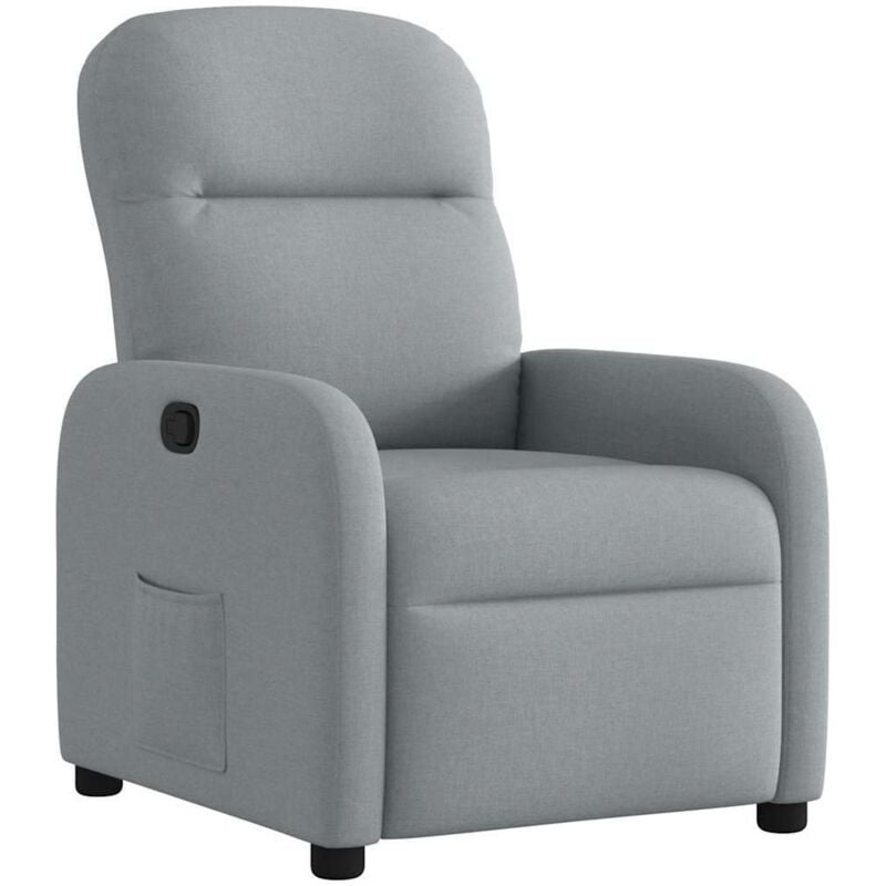 Vidaxl - Fauteuil inclinable Gris clair Tissu