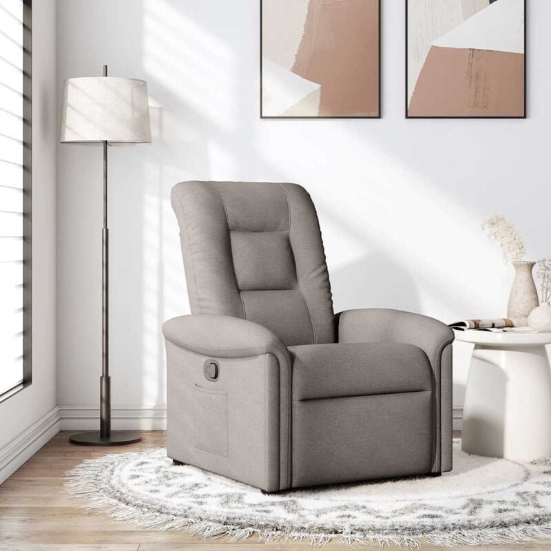Vidaxl - Fauteuil inclinable Taupe Tissu