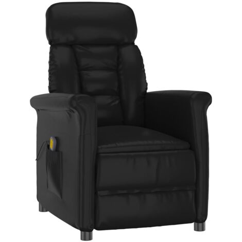 Fauteuil de Massage Inclinable Similicuir Salle de Séjour Multicolore