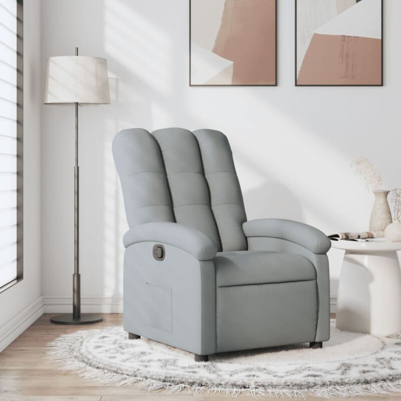 Vidaxl - Fauteuil inclinable Gris clair Tissu