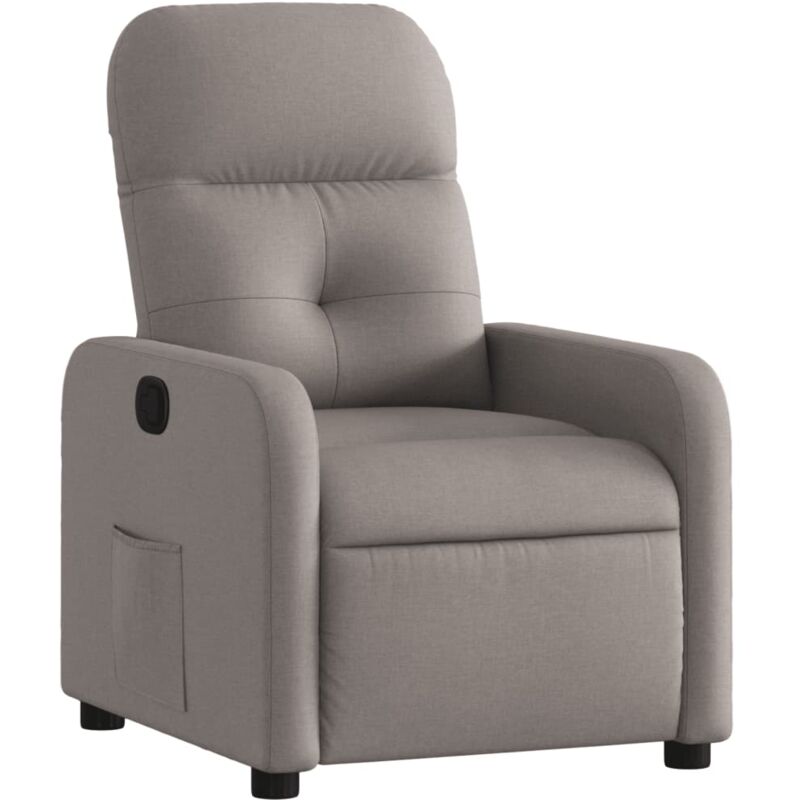 Vidaxl - Fauteuil inclinable Taupe Tissu