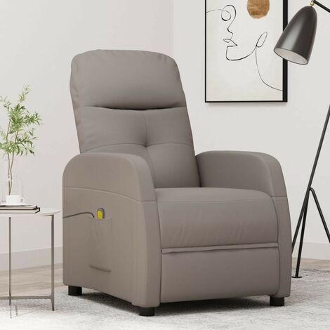 Fauteuil Inclinable de Massage Tissu Electrique Maison Multicolore vidaXL