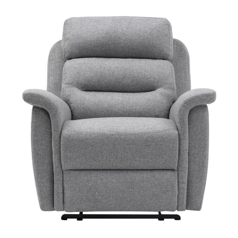 Usinestreet - Fauteuil de Relaxation 1 place en Tissu Gris léon - Gris clair