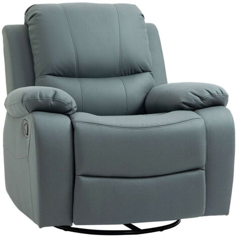 Fauteuil de relaxation, fauteuil inclinable à 135°, fauteuil TV rotatif avec repose-pieds pour salon, chambre à coucher, capacit